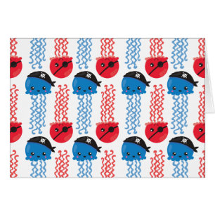 Pirate Jellyfish, kwallen Pattern, Zee Animals