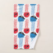 Pirate Jellyfish, kwallen Pattern, Zee Animals Bad Handdoek (Handdoek)