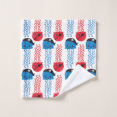 Pirate Jellyfish, kwallen Pattern, Zee Animals Bad Handdoek (Wasdoekje)
