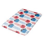 Pirate Jellyfish, kwallen Pattern, Zee Animals Badmat (Gekanteld)