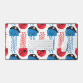 Pirate Jellyfish, kwallen Pattern, Zee Animals Bureaumat (Keyboard & Muis)