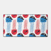 Pirate Jellyfish, kwallen Pattern, Zee Animals Bureaumat (Voorkant)