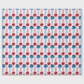 Pirate Jellyfish, kwallen Pattern, Zee Animals Cadeaupapier (Vlak)