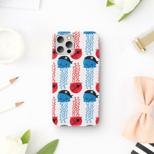 Pirate Jellyfish, kwallen Pattern, Zee Animals Case-Mate iPhone Case
