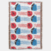 Pirate Jellyfish, kwallen Pattern, Zee Animals Deken (Voorkant Verticaal)