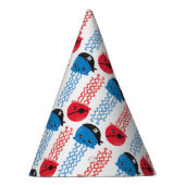 Pirate Jellyfish, kwallen Pattern, Zee Animals Feesthoedjes (Rechts)