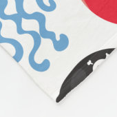 Pirate Jellyfish, kwallen Pattern, Zee Animals Fleece Deken (Hoek)