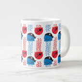 Pirate Jellyfish, kwallen Pattern, Zee Animals Grote Koffiekop (Voorkant rechts)