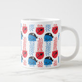 Pirate Jellyfish, kwallen Pattern, Zee Animals Grote Koffiekop (Rechts)