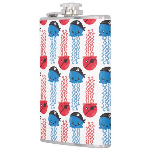 Pirate Jellyfish, kwallen Pattern, Zee Animals Heupfles (Links)