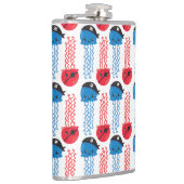 Pirate Jellyfish, kwallen Pattern, Zee Animals Heupfles (Rechts)