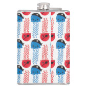 Pirate Jellyfish, kwallen Pattern, Zee Animals Heupfles (Achterkant)