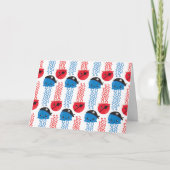 Pirate Jellyfish, kwallen Pattern, Zee Animals Kaart (Voorkant)