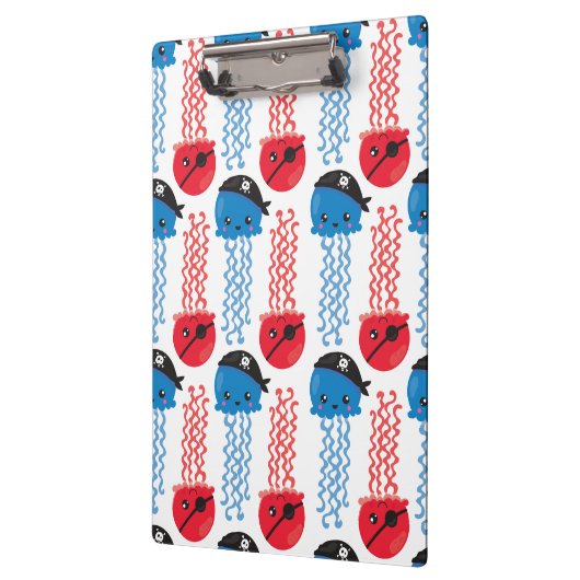 Pirate Jellyfish, kwallen Pattern, Zee Animals Klembord (Links)