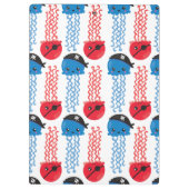 Pirate Jellyfish, kwallen Pattern, Zee Animals Klembord (Achterkant)