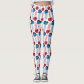 Pirate Jellyfish, kwallen Pattern, Zee Animals Leggings (Voorkant)