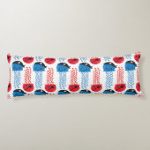 Pirate Jellyfish, kwallen Pattern, Zee Animals Lichaamskussen (Achterkant)