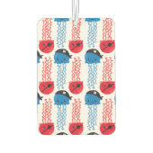 Pirate Jellyfish, kwallen Pattern, Zee Animals Luchtverfrisser (Achterkant)