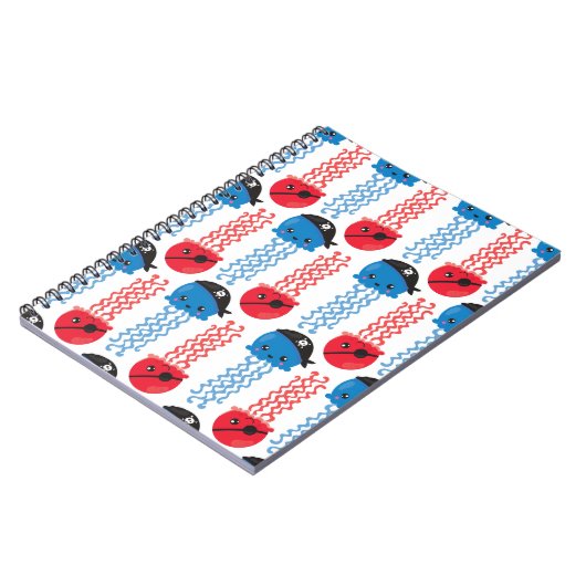 Pirate Jellyfish, kwallen Pattern, Zee Animals Notitieboek (Linkerzijde)