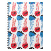 Pirate Jellyfish, kwallen Pattern, Zee Animals Notitieboek (Voorkant)