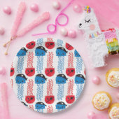 Pirate Jellyfish, kwallen Pattern, Zee Animals Papieren Bordje (Feest)