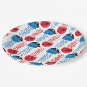 Pirate Jellyfish, kwallen Pattern, Zee Animals Papieren Bordje (Gekanteld)