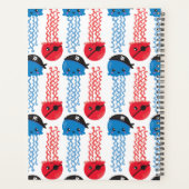 Pirate Jellyfish, kwallen Pattern, Zee Animals Planner (Achterkant)
