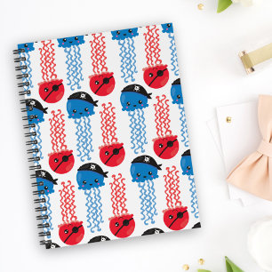 Pirate Jellyfish, kwallen Pattern, Zee Animals Planner