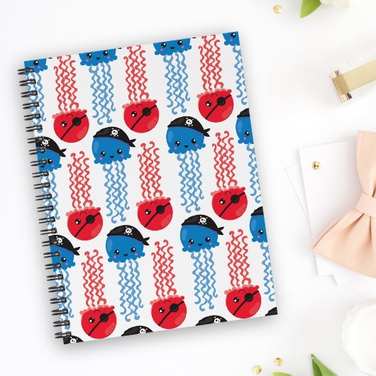 Pirate Jellyfish, kwallen Pattern, Zee Animals Planner