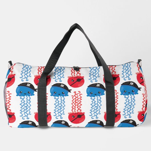 Pirate Jellyfish, kwallen Pattern, Zee Animals Plunjezak (Achterkant)