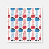 Pirate Jellyfish, kwallen Pattern, Zee Animals Servet (Voorkant)