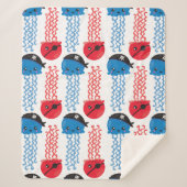 Pirate Jellyfish, kwallen Pattern, Zee Animals Sherpa Deken (Voorkant)