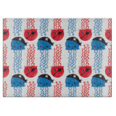 Pirate Jellyfish, kwallen Pattern, Zee Animals Snijplank (Voorkant)