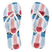 Pirate Jellyfish, kwallen Pattern, Zee Animals Teenslippers (Voetbed)
