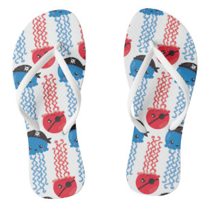 Pirate Jellyfish, kwallen Pattern, Zee Animals Teenslippers