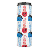 Pirate Jellyfish, kwallen Pattern, Zee Animals Thermosbeker (Achterkant)