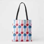 Pirate Jellyfish, kwallen Pattern, Zee Animals Tote Bag (Voorkant)