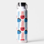 Pirate Jellyfish, kwallen Pattern, Zee Animals Waterfles (Voorkant)
