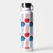 Pirate Jellyfish, kwallen Pattern, Zee Animals Waterfles (Achterkant)