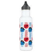 Pirate Jellyfish, kwallen Pattern, Zee Animals Waterfles (Rechts)