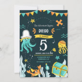 Pirate Jeugd Verjaardagsfeestje Kaart (Voorkant)