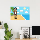 Pirate Joey Nigro Poster (Thuiskantoor)