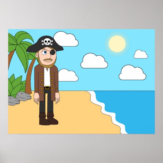 Pirate Joey Nigro Poster (Voorkant)