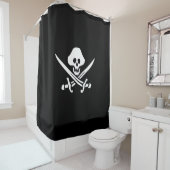Pirate Jolly Roger Douchegordijn (In situ)