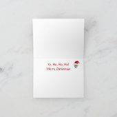 Pirate Jolly Roger Santa Christmas Kaart (Binnen)