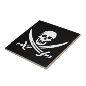 Pirate Jolly Roger Skull Tegeltje (Zijkant)