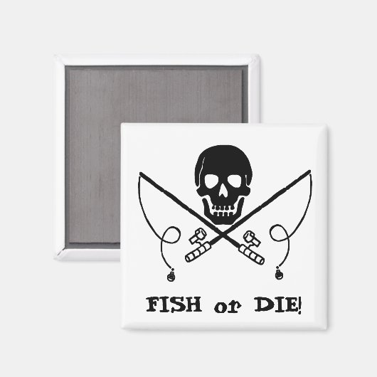 Pirate Jolly Roger Vist magneet (Voorkant / Achterkant)
