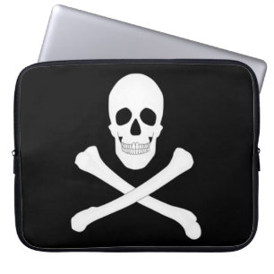 Pirate (Jolly Roger) vlag Laptop Sleeve