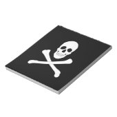 Pirate (Jolly Roger) vlag Notitieblok (Linkerzijde)