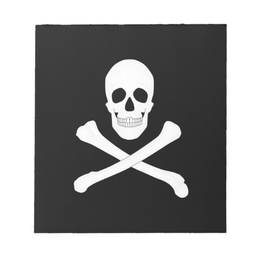 Pirate (Jolly Roger) vlag Notitieblok (Voorkant)